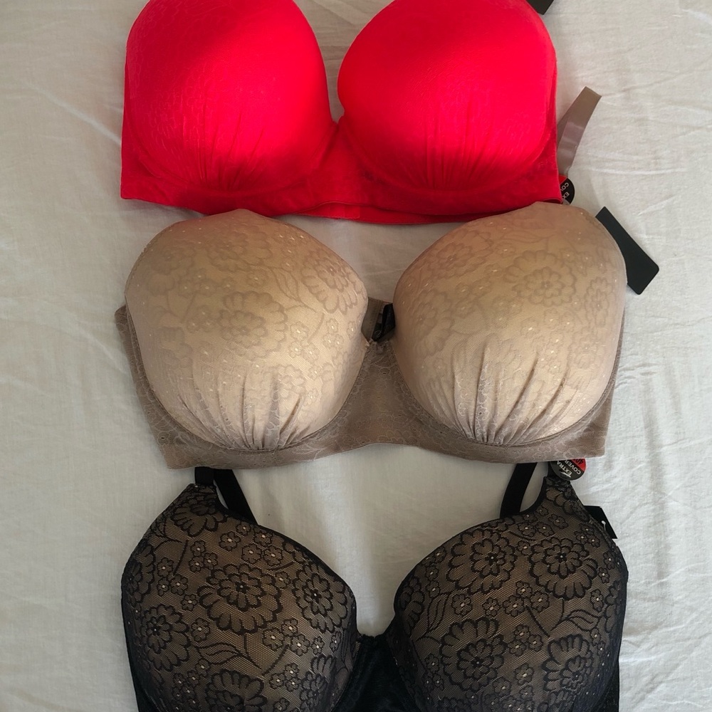 40DDD Extra coverage Black lace bra - Picture 8 of 8